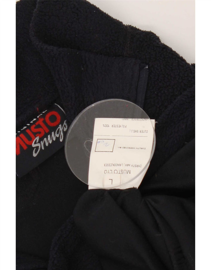 Musto Jersey De Forro Polar Con Cremallera Para Hombre Grande Poliéster Azul Marino