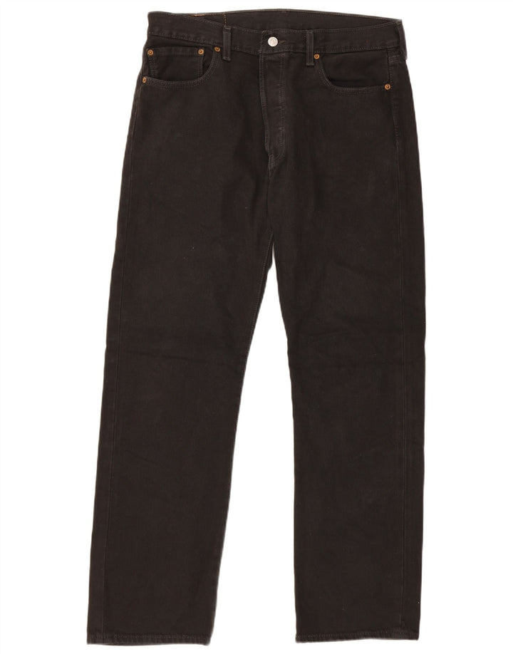 Levi's Vaqueros rectos 501 para hombre W34 L30 Algodón negro