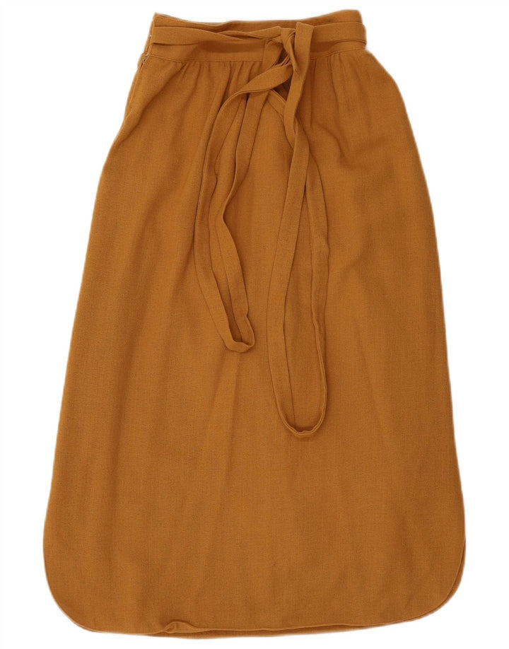 LAMBERS Falda midi para mujer IT 42 Medium W28 Marrón