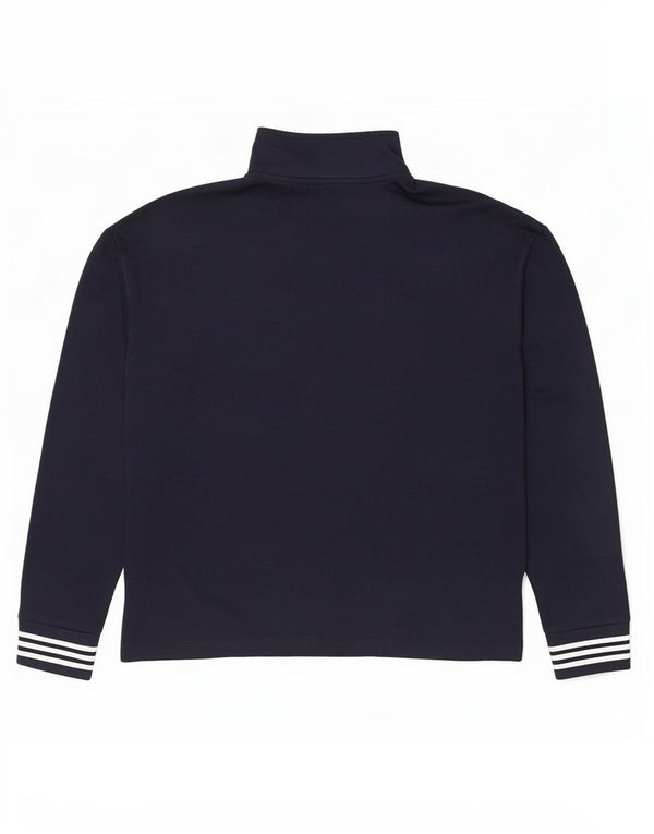 Nautica Sudadera con cuello y cremallera para hombre Jumper Medium Azul marino Algodón
