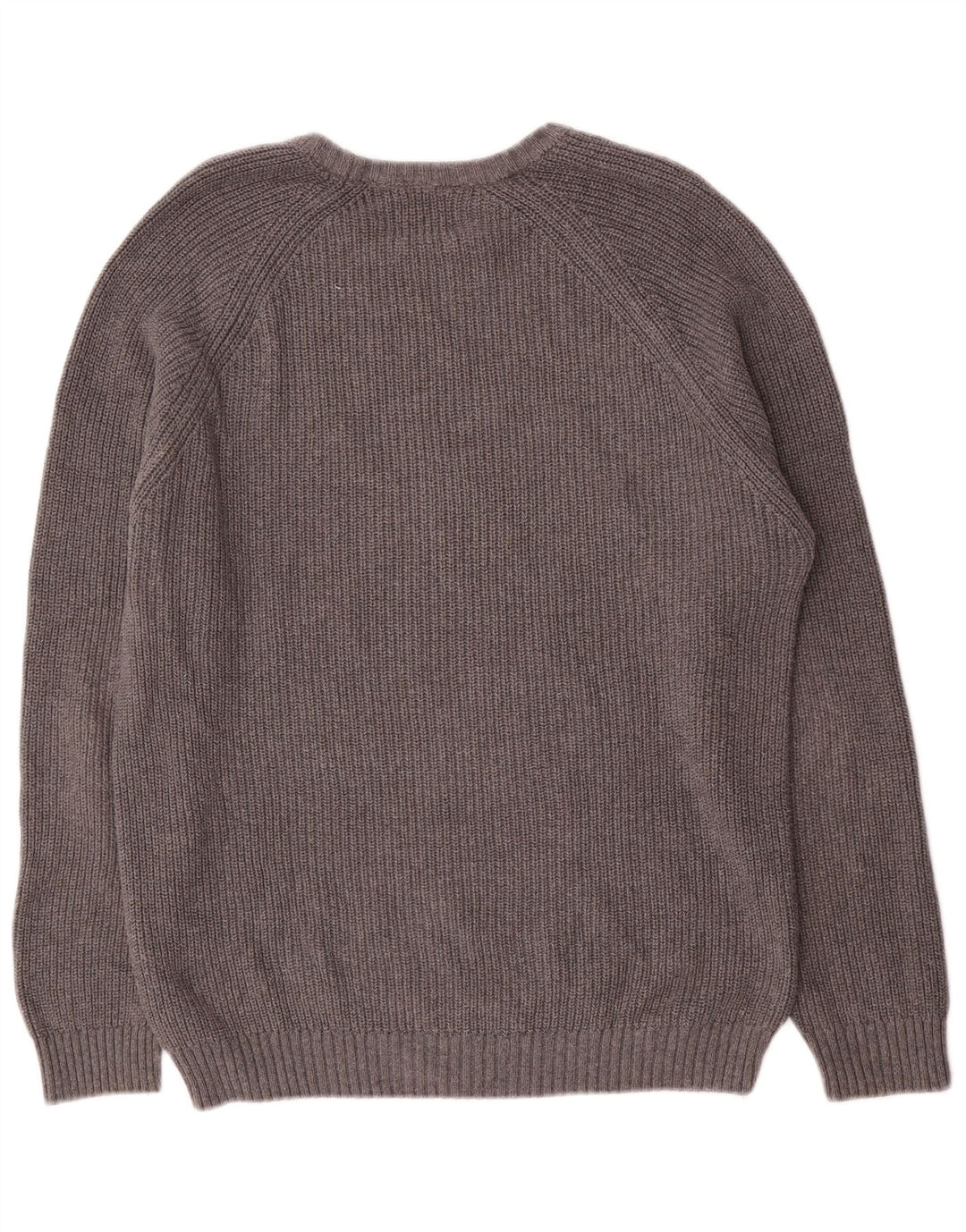 Zara Hombre Jersey Cuello Barco Jersey Algodón Gris Medio
