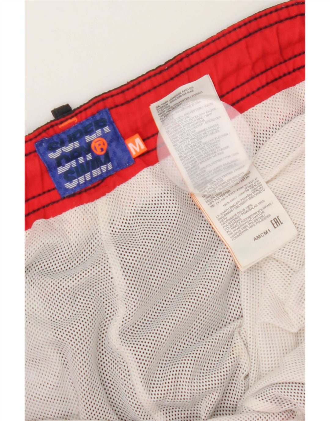 Superdry Shorts De Baño Gráficos Para Hombre Mediano W32 L5 Poliéster Azul Marino