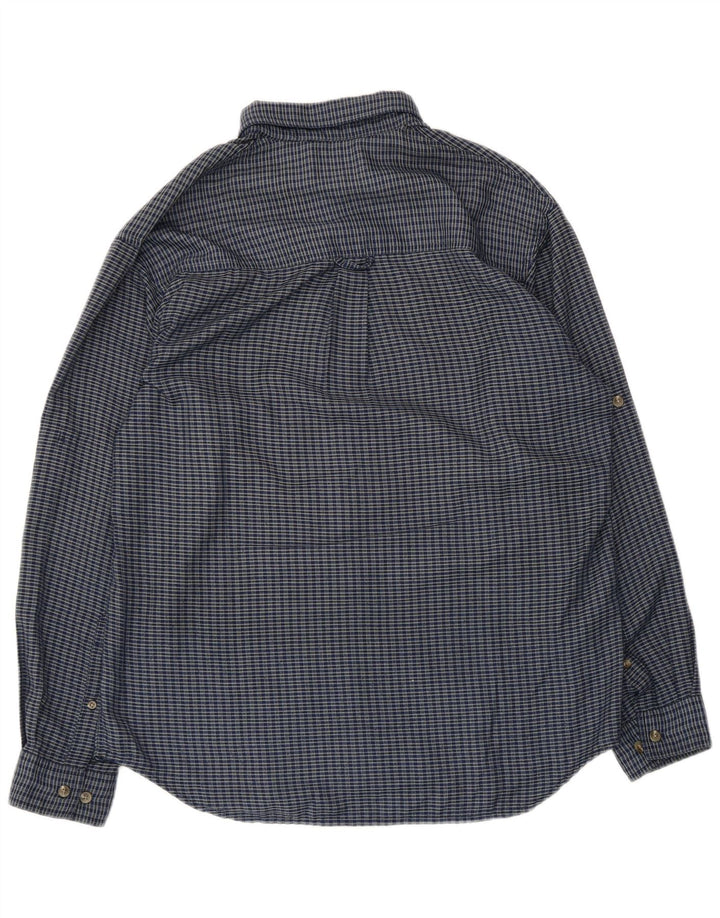 Camisa de franela Columbia para hombre Poliéster a cuadros azul medio
