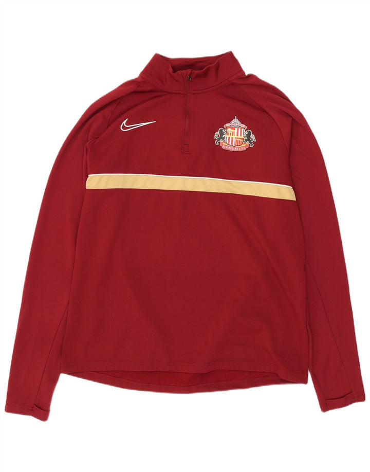 Nike Sunderland A.F.C. para hombre Jersey Chándal Top Medio Borgoña