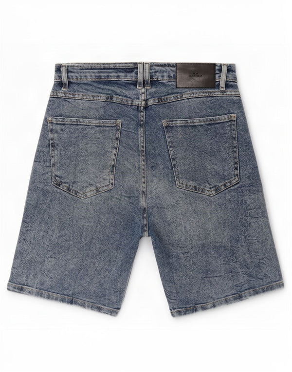 Zara Pantalones cortos de mezclilla para hombre EU 38 Small W30 Azul