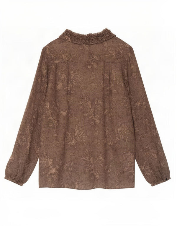 Day Birger et Mikkelsen Blusa para mujer Top EU 42 Large Brown Paisley