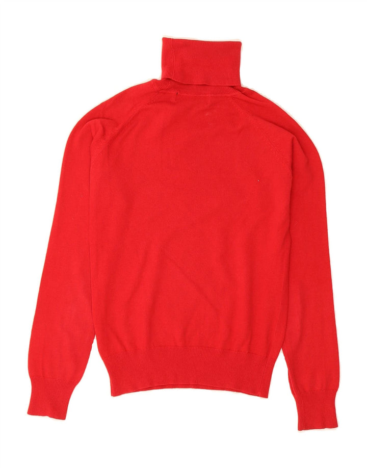 ZARA Womens Roll Neck Jumper Sweater UK 8 Small Red Vintage Zara and Second-Hand Zara from Messina Hembry 