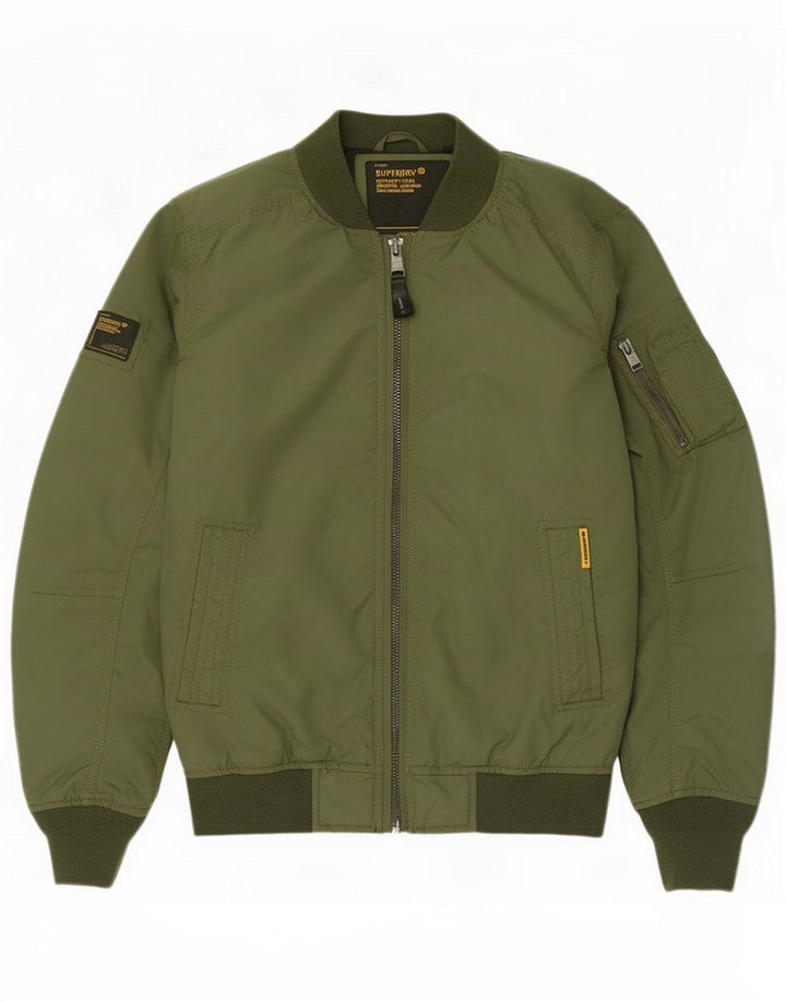 Chaqueta bomber Superdry para niños 13-14 años Grande Caqui Poliéster