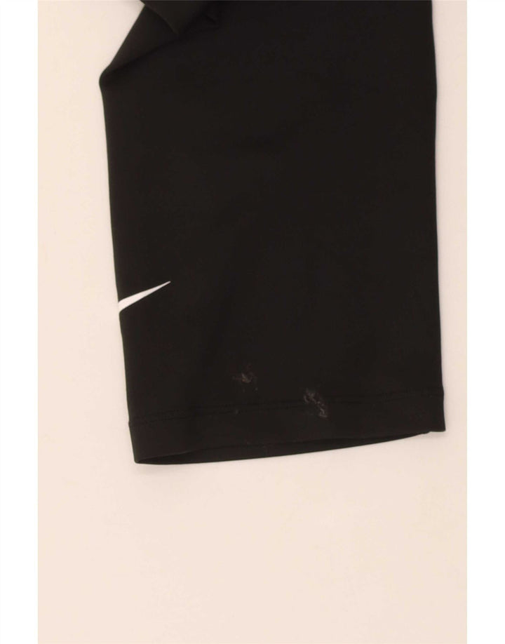 Nike - Leggings capri Dri Fit para mujer, talla 10, poliéster negro pequeño