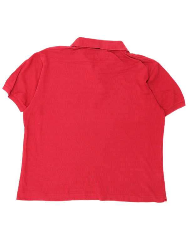 Polo Lacoste para hombre talla 6 XL algodón burdeos
