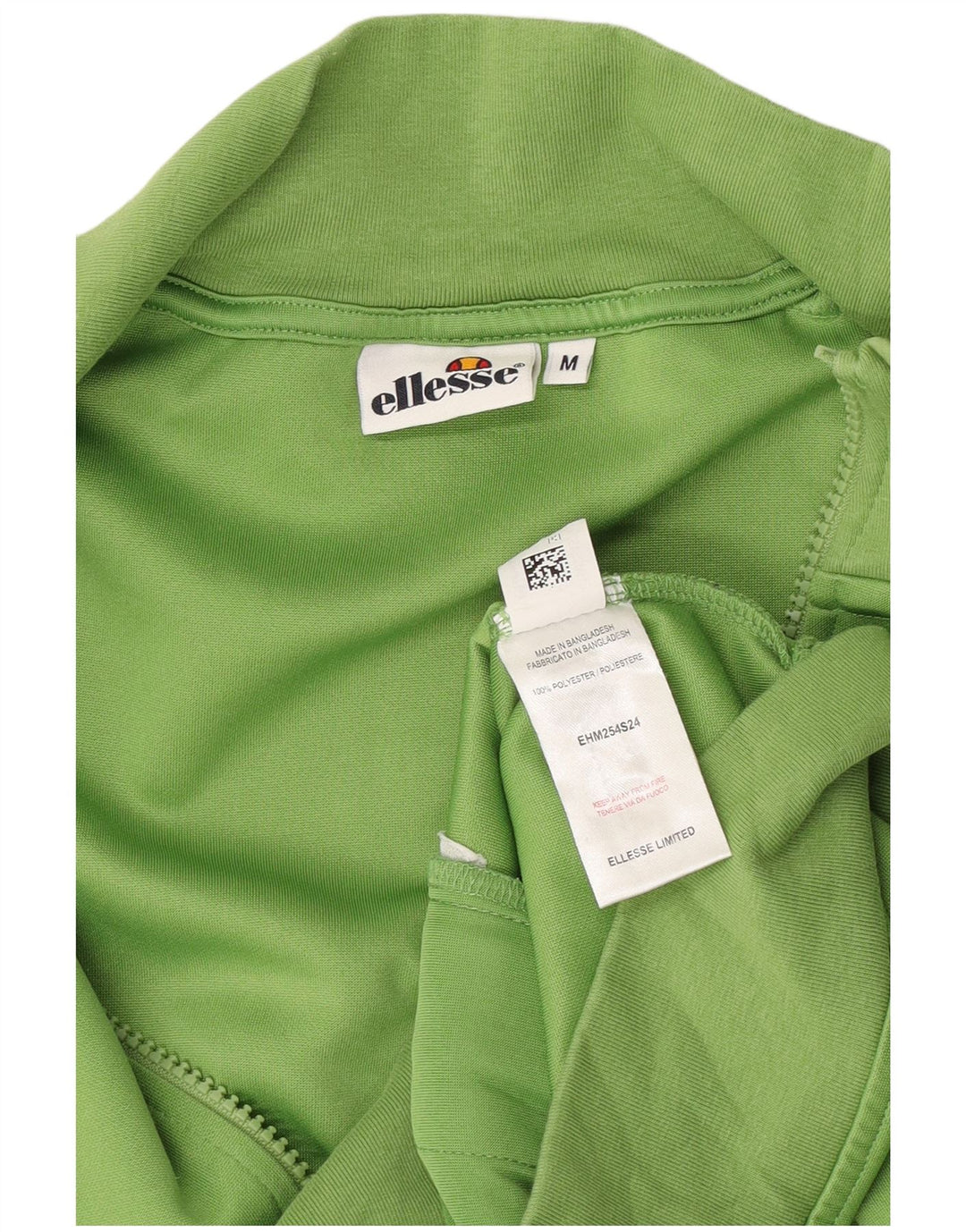 Ellesse Hombre Chándal Top Chaqueta Poliéster Color Block Verde Medio