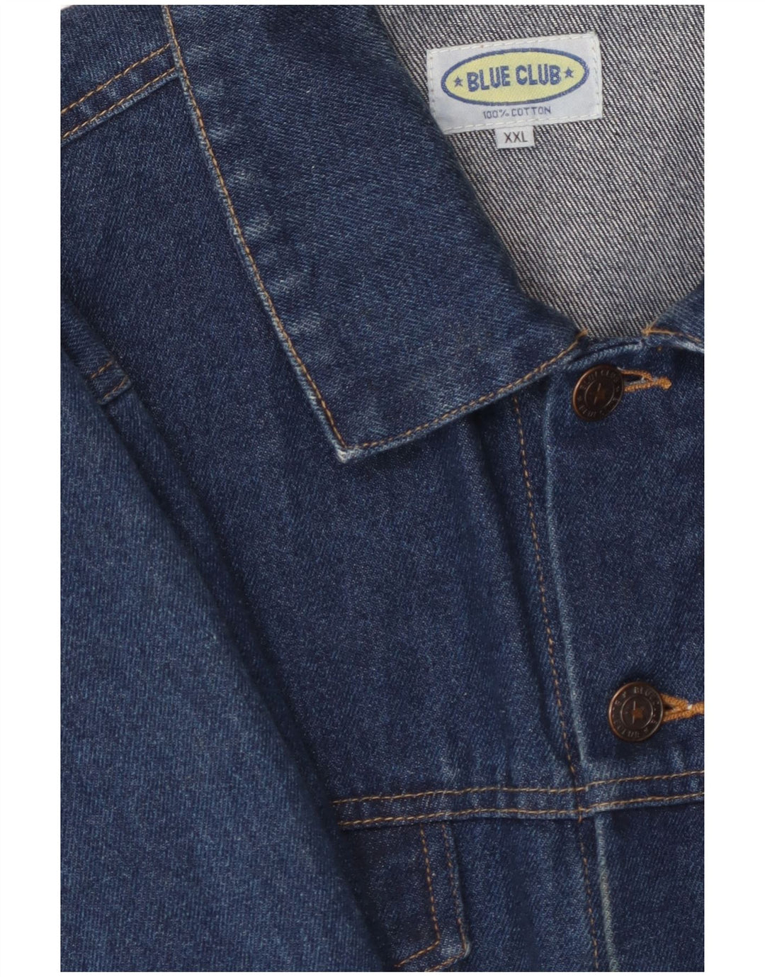 BLUE CLUB Chaqueta vaquera para hombre UK 44 2XL Algodón azul