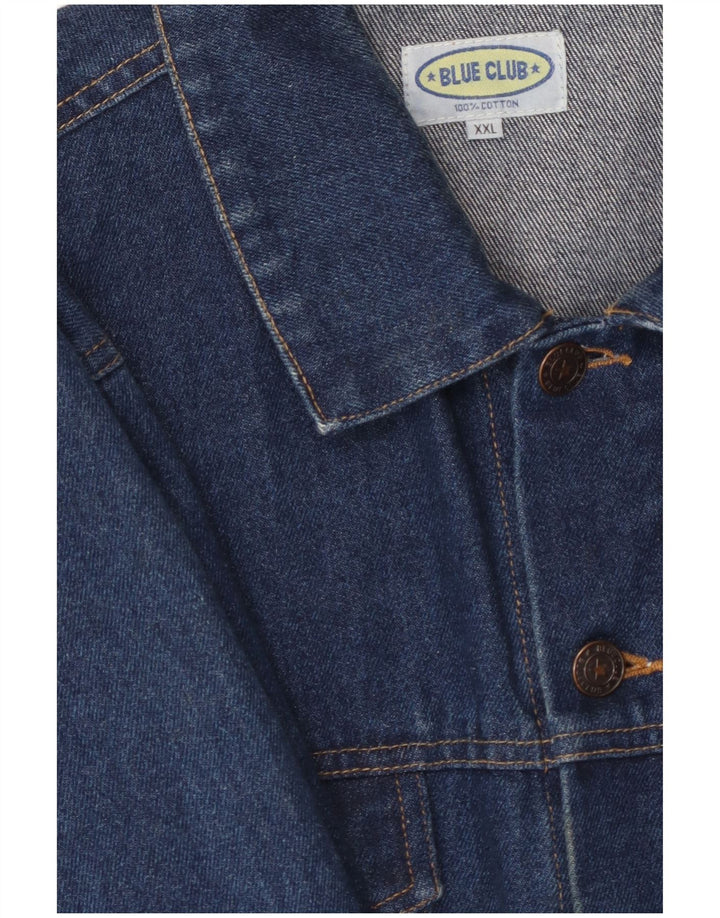 BLUE CLUB Chaqueta vaquera para hombre UK 44 2XL Algodón azul