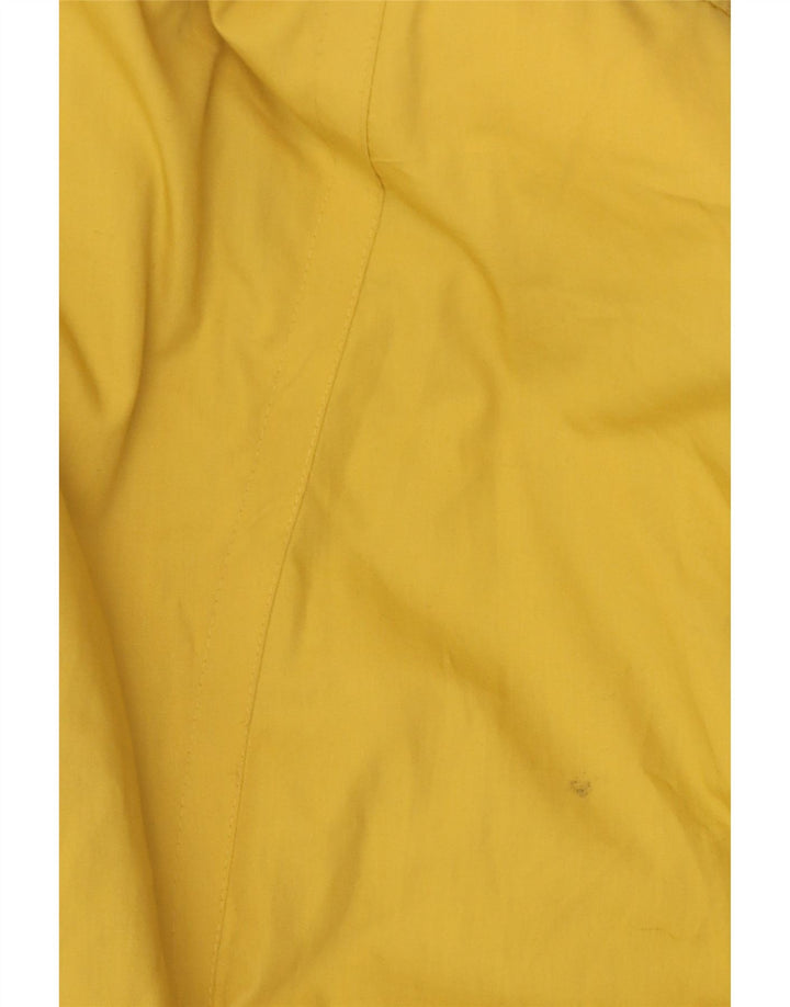 Vintage mujer oversize impermeable EU 42 poliéster amarillo grande