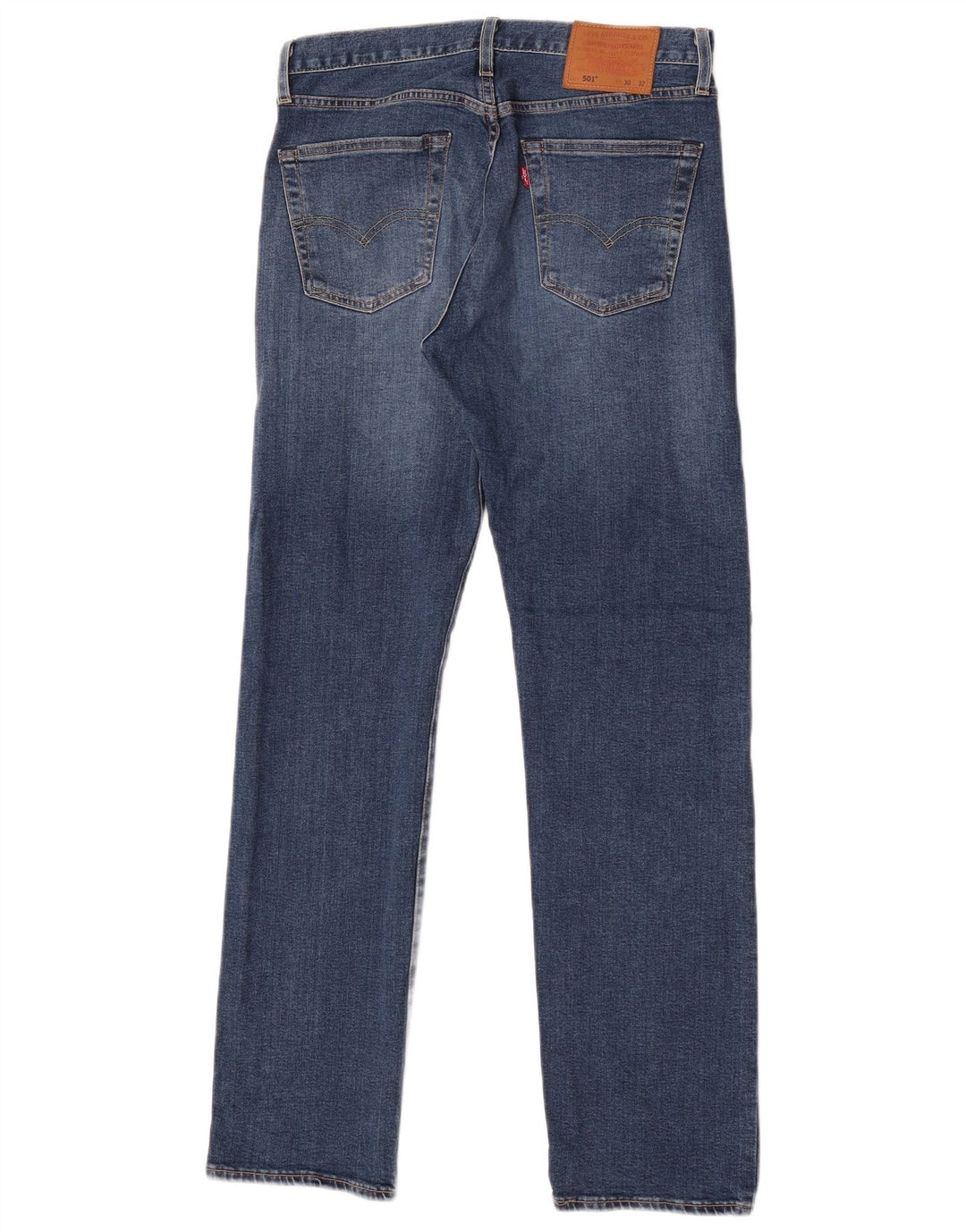 LEVI'S Jeans rectos 501 para hombre W30 L32 Algodón azul