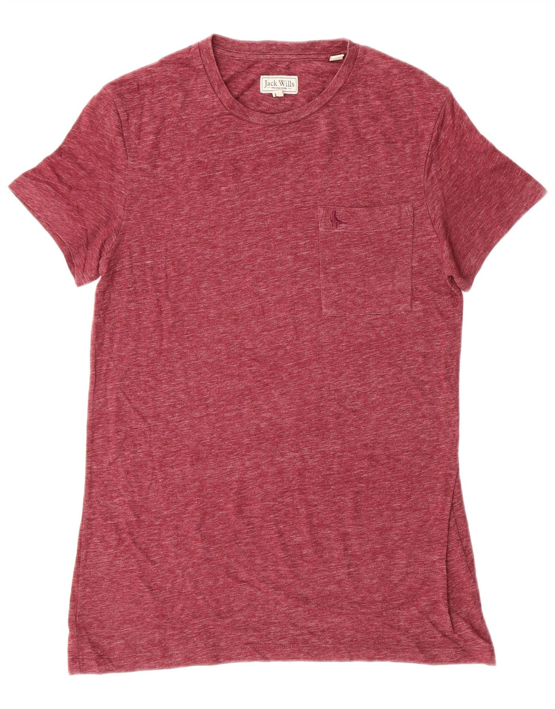 JACK WILLS Camiseta Hombre XS Borgoña Algodón