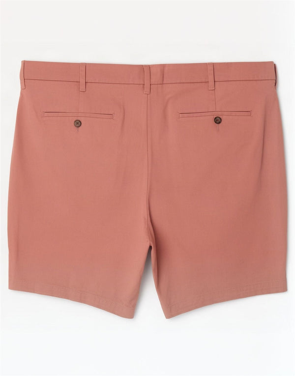 Marks & Spencer Pantalones cortos chinos de corte regular para hombre W40 XL Algodón rosa