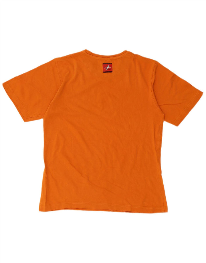 Maui and Sons Camiseta gráfica para mujer Top UK 10 Small Orange Cotton
