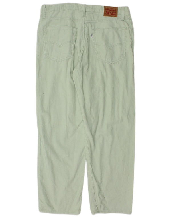 LEVI'S Pantalones holgados de pana para hombre W32 L30 Algodón verde