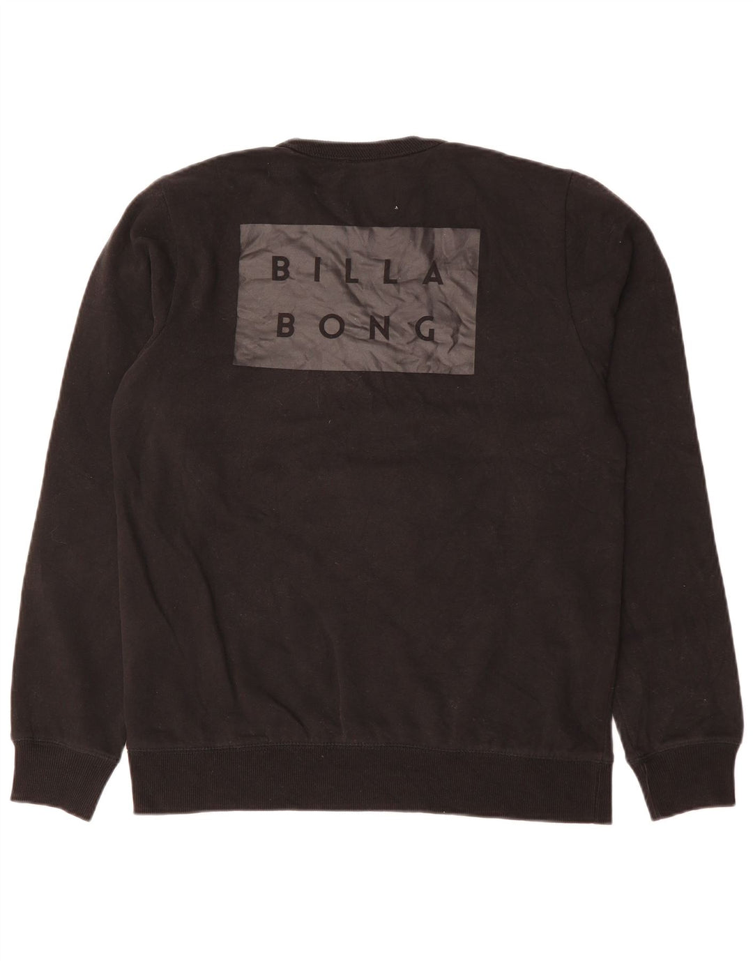 Billabong Hombre Core Fit Graphic Sudadera Jumper Grande Algodón Negro
