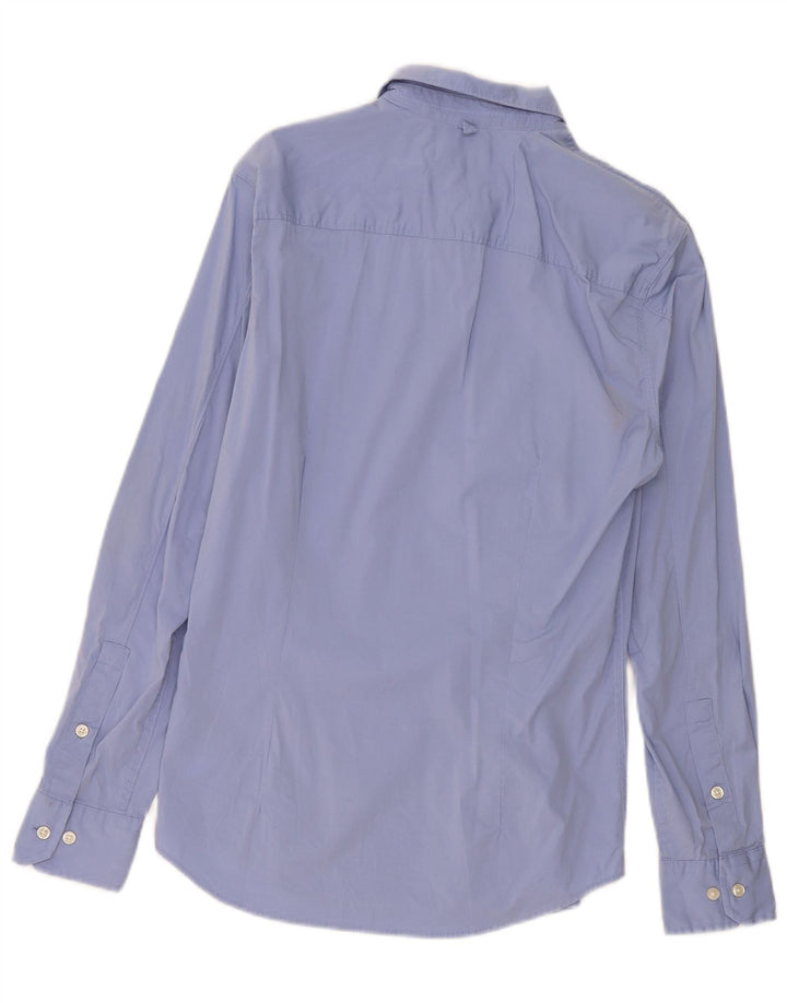 Camisa Tommy Hilfiger Hombre Slim Fit Algodón Azul Medio