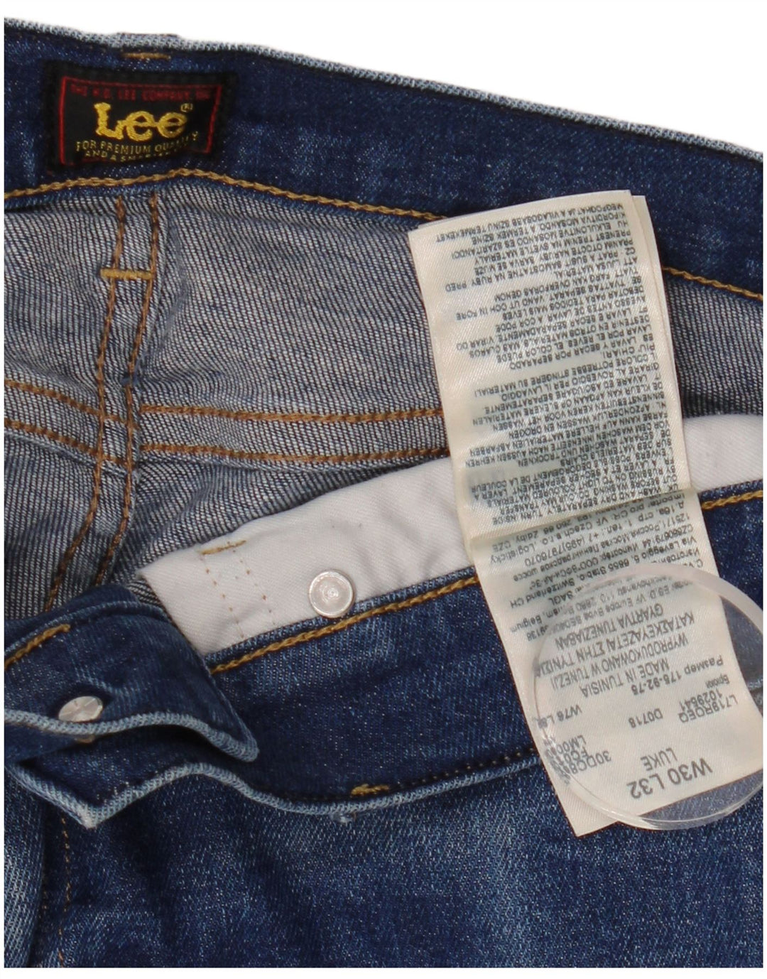 Vaqueros Lee Luke Slim para Hombre W30 L32 Algodón Azul