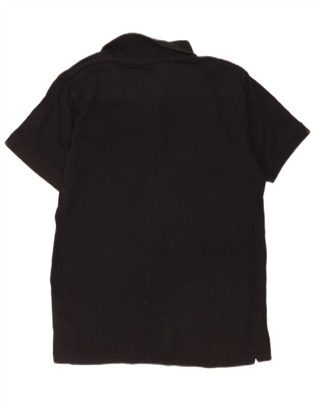 French Connection Polo para hombre de algodón negro mediano