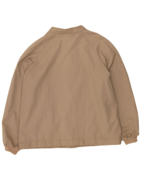 VINTAGE Chaqueta bomber para mujer Reino Unido 14 Beige grande