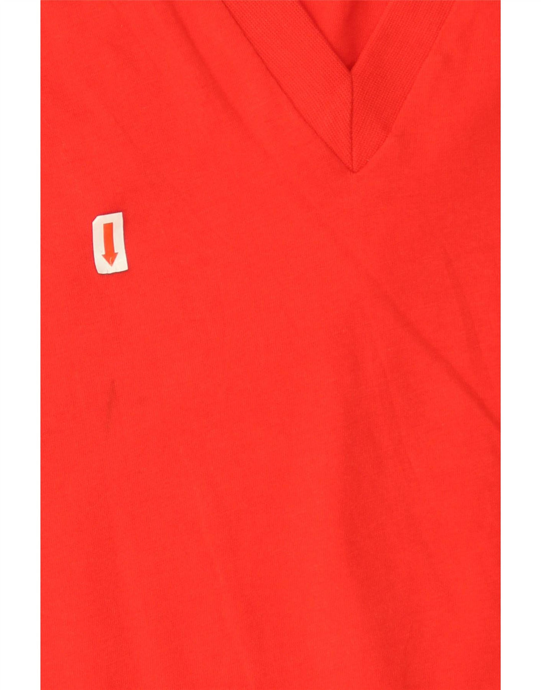 Zara Mujer Camiseta Extragrande Top UK 10 Small Rojo Algodón