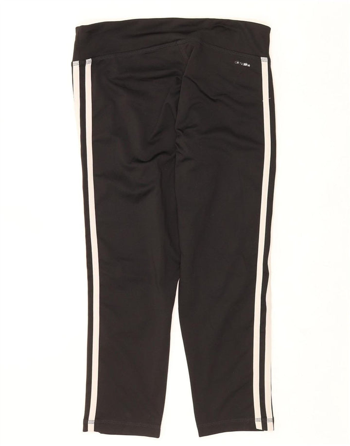 ADIDAS Leggings Capri Climalite para mujer Reino Unido 8/10 Pequeño Poliéster negro