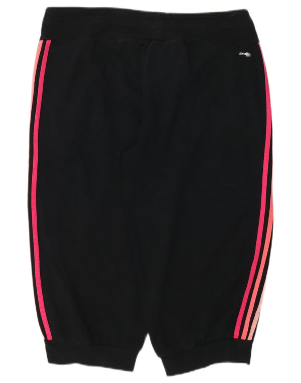 ADIDAS Mujer Climalite Chándal Pantalones Joggers UK 16/18 Grande Negro