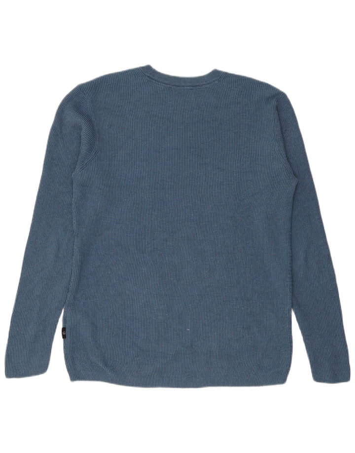 Ted Baker - Jersey de cuello redondo para hombre, talla 3, algodón azul mediano