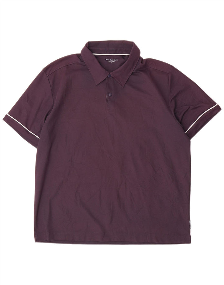 Polo Calvin Klein Jeans Hombre XL Poliéster Azul Marino