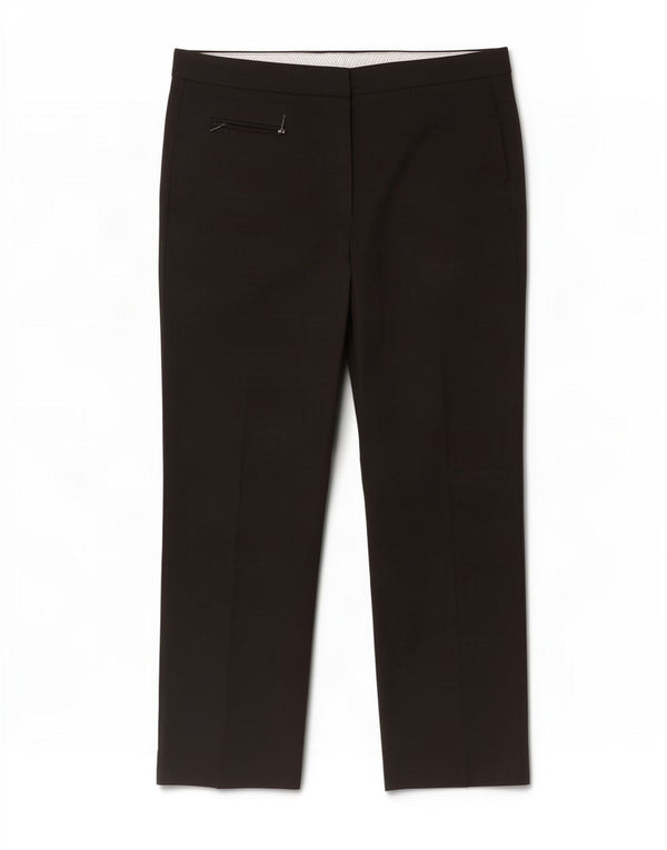 Marks & Spencer Pantalones Casuales Rectos para Mujer UK 46 Large W36 L29 Negro