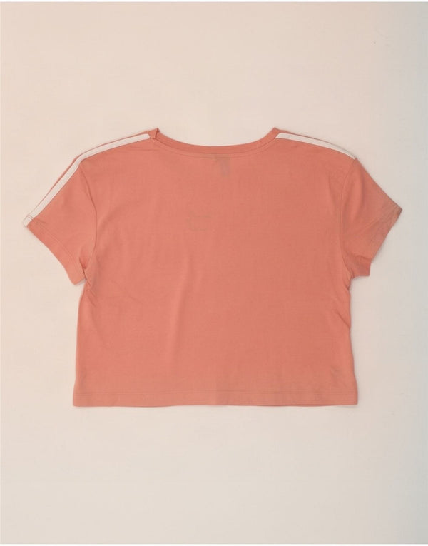 Adidas Camiseta corta para mujer UK 8 Small Pink Cotton