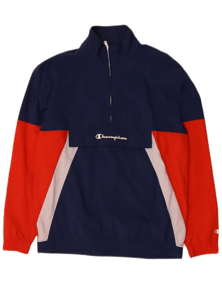 Champion Chaqueta Anorak para hombre UK 38 Medium Azul marino Colorblock Poliamida