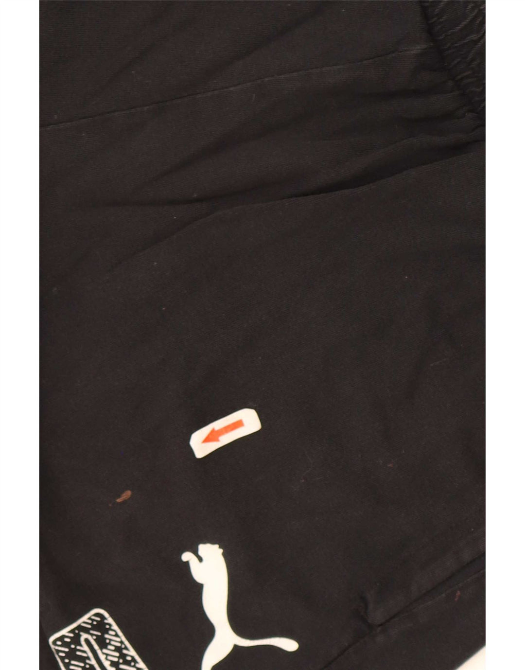 Puma Shorts deportivos gráficos para hombre Algodón negro mediano