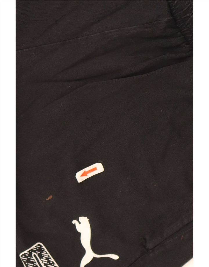 Puma Shorts deportivos gráficos para hombre Algodón negro mediano