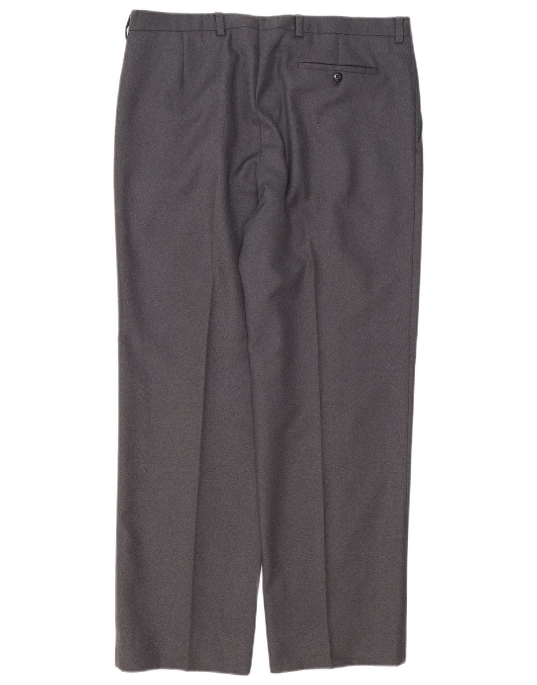 Burberry Pantalón de traje con pinzas para hombre IT 46 Small W34 L30 Poliéster gris