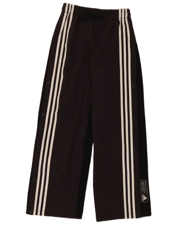 Adidas Pantalones de chándal de pierna ancha para mujer UK 4/6 XS Negro Poliéster
