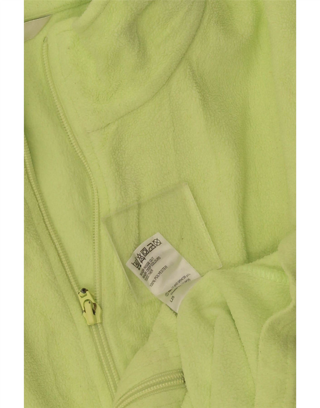 Marks & Spencer Chaqueta polar para mujer UK 20 2XL Verde Poliéster