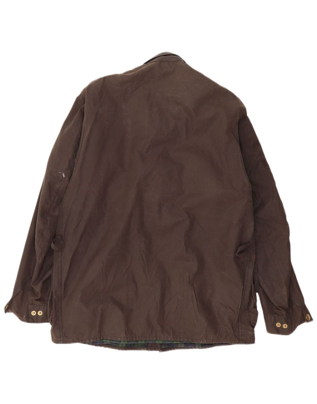 BARBOUR Chaqueta de algodón encerado para hombre Talla 38 Pequeña Algodón marrón