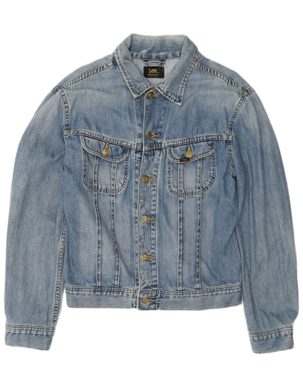 Lee Mens Rider Denim Jacket UK 40 Grande Algodón Azul