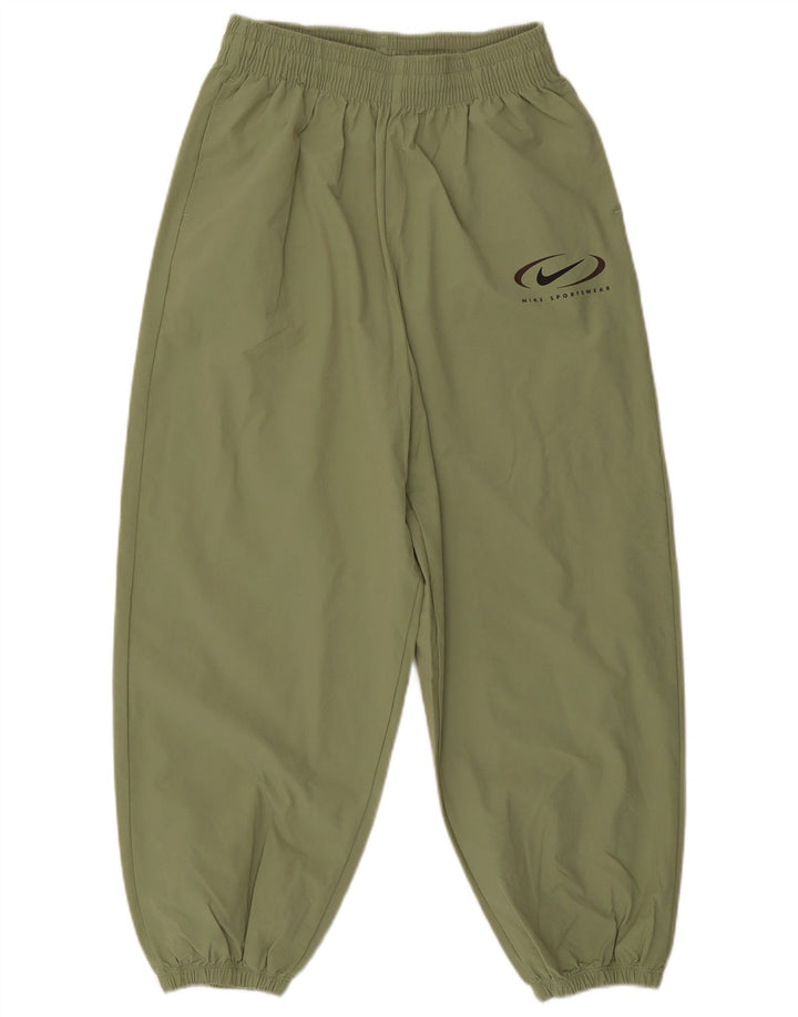 Nike Pantalones de chándal gráficos para Mujer Joggers UK 12 Medium Khaki Nylon