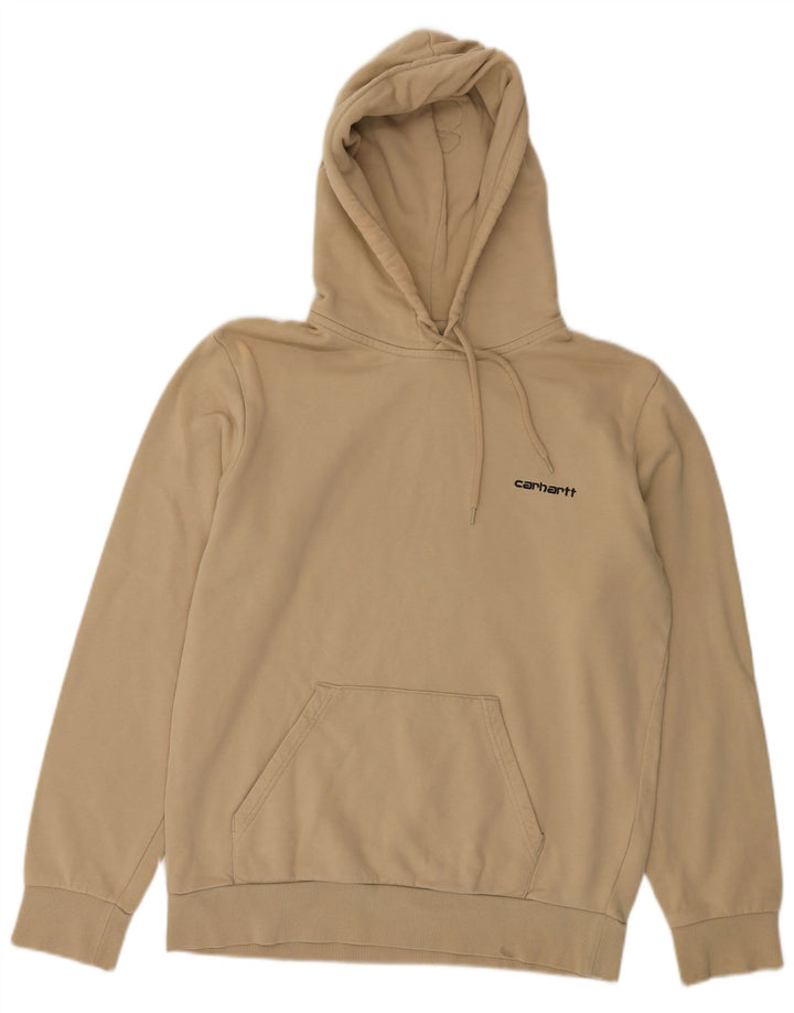 Carhartt Hombre Sudadera Con Capucha Jumper Small Beige Algodón