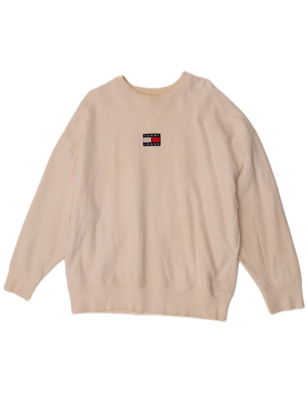 Tommy Hilfiger Sudadera Jumper para Hombre Large White Cotton
