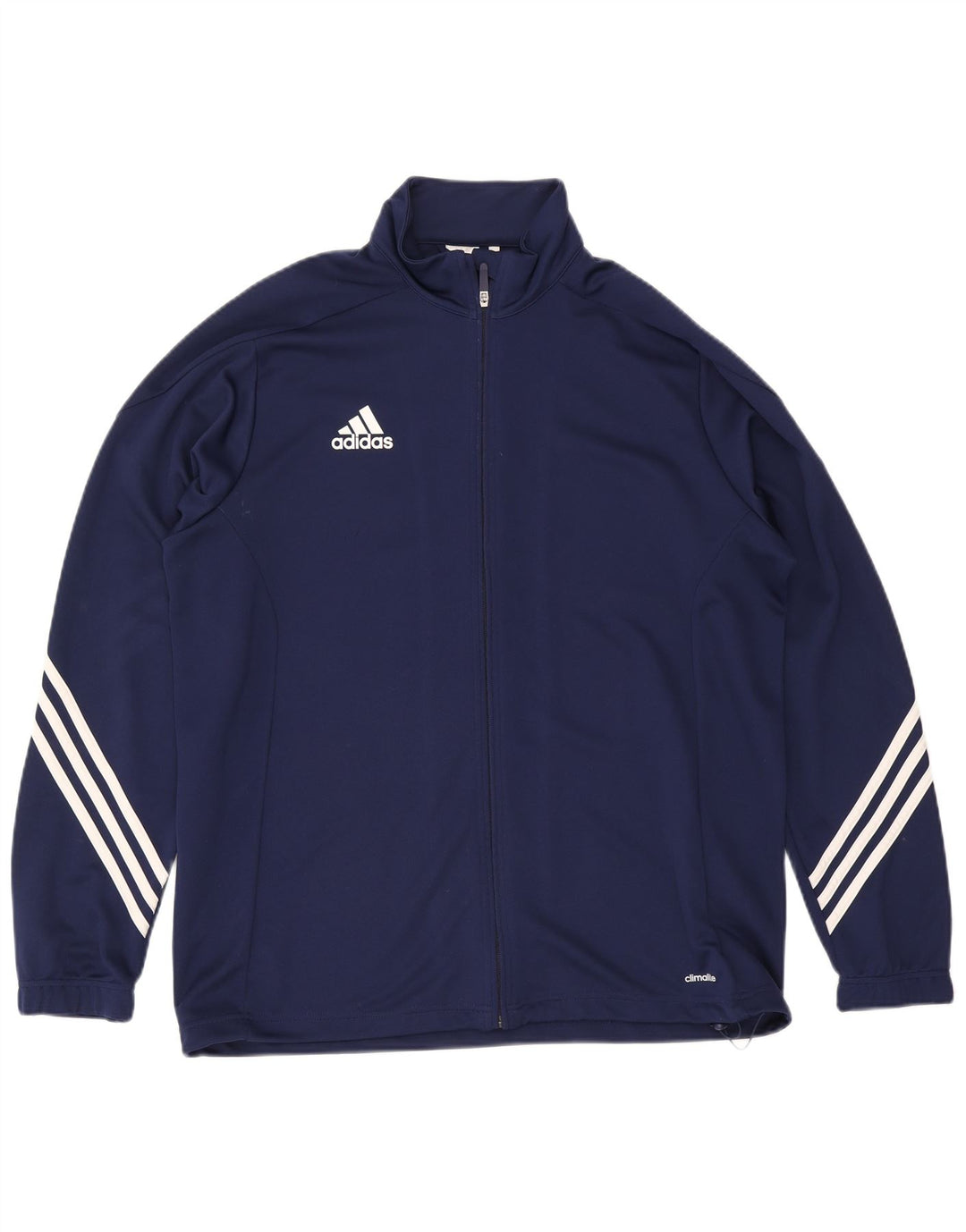 Adidas Hombre Climalite Chándal Top Chaqueta XL Azul Marino Poliéster
