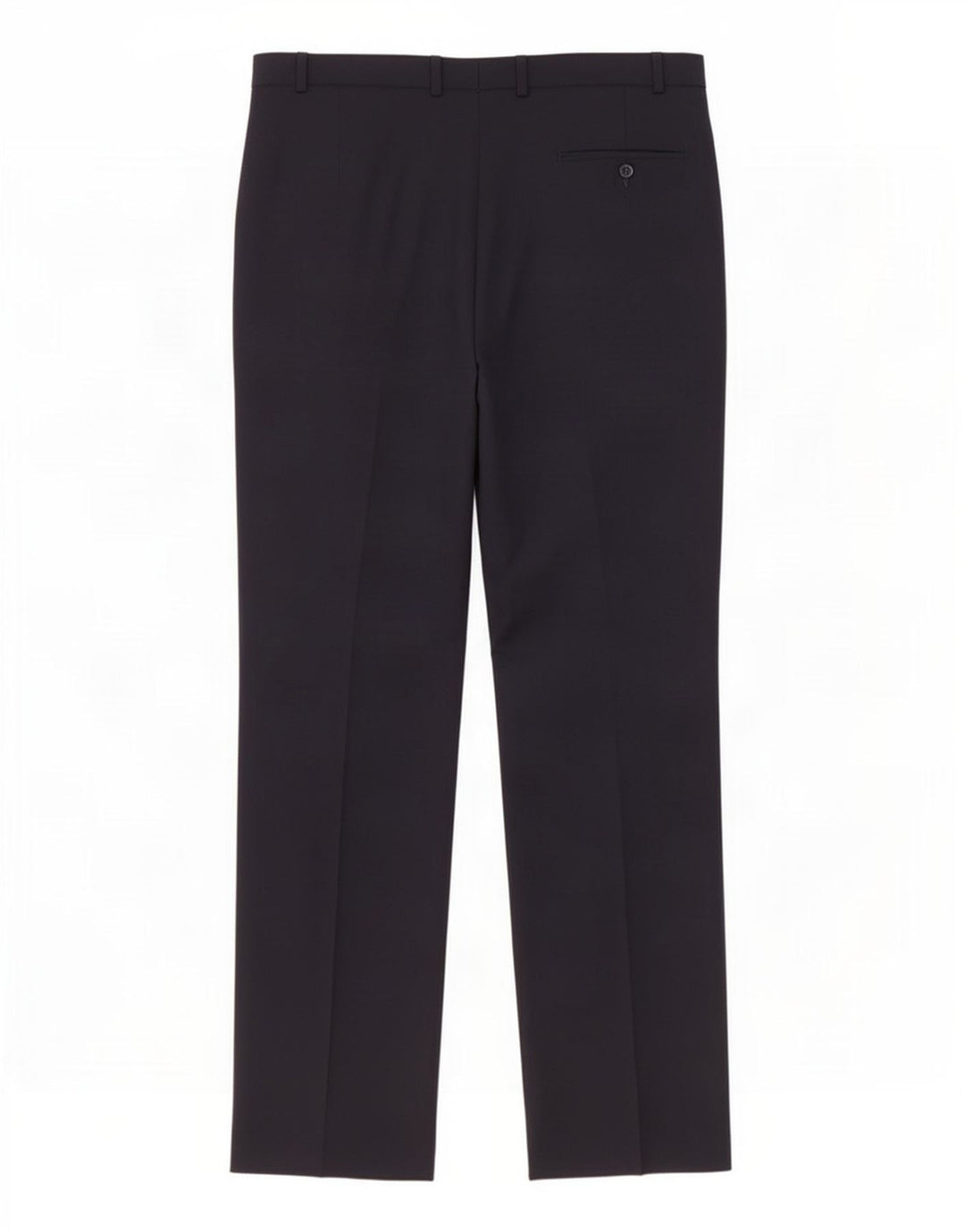 Marks & Spencer Pantalón de traje de corte regular para hombre W38 L33 Poliéster azul marino