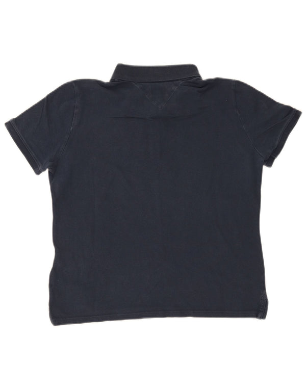 Tommy Hilfiger Polo para mujer UK 12 Medio Azul Marino Algodón