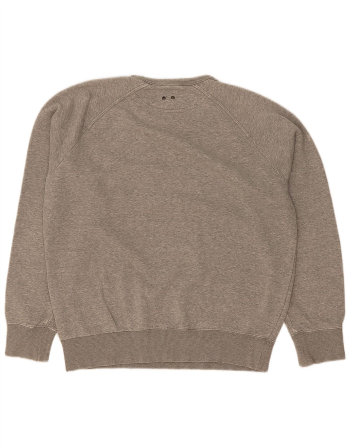 Converse Mujer Graphic Sudadera Jumper UK 14 Algodón Gris Medio